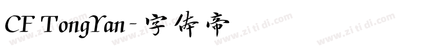 CF TongYan字体转换